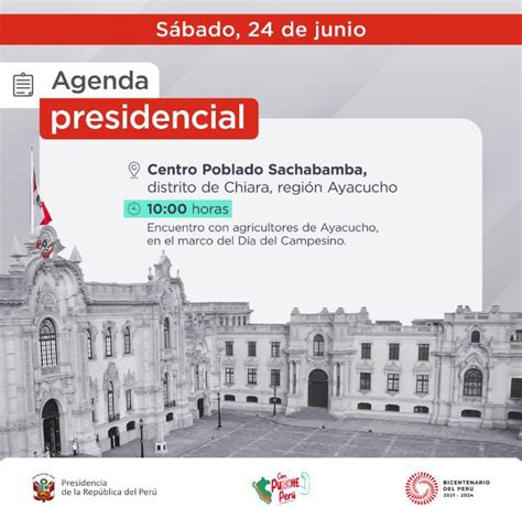 Presidencia del Perú on Twitter AgendaPresidencial Presidenta