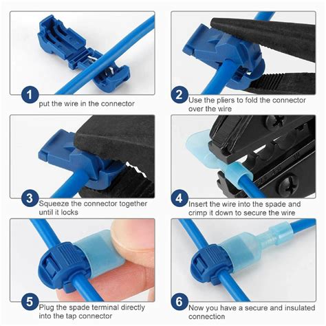 Bornes Electriques T Tap Connecteurs De Cable Verrouillage A Epissure