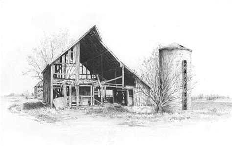 Barns Graphite Pencil Drawings By Diane Wright Barn Pictures Barn