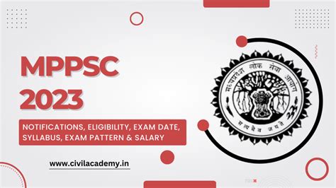 MPPSC Exam Notification 2023 Exam Date Syllabus Civil Academy