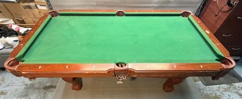 SPORTCRAFT POOL TABLE W/BALLS | Live and Online Auctions on HiBid.com