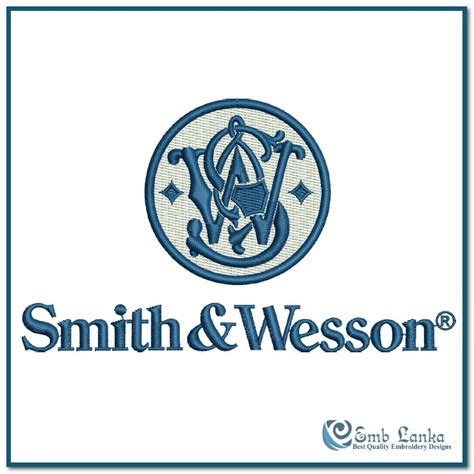 Smith and Wesson Logo 2 Embroidery Design | Emblanka.com