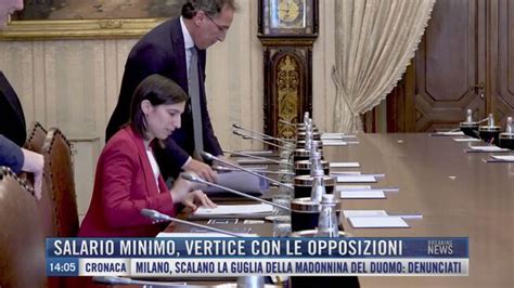 Breaking News Delle 14 00 Salario Minimo Vertice Con Le Opposizioni