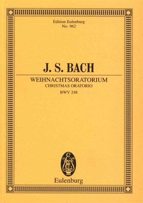 Weihnachtsoratorium BWV 248 Van Johann Sebastian Bach In De Stretta