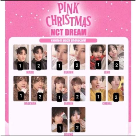 Jual Pc Official Pink Christmas Nct Dream Baca Deskripsi Shopee