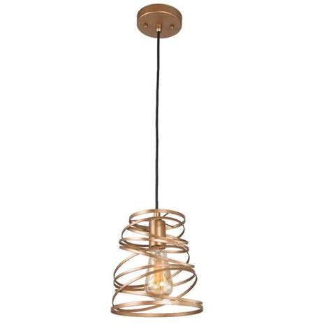 Laluz 1 Lights Moderncontemporary Gold Cylinder Pendant Light In The