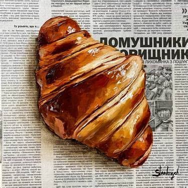 Juli Stankevych Food Painting Newspaper Painting Saatchi Art