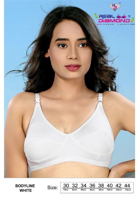 Non Padded Cotton Blend Forway White B Cup Bra Plain At Rs 110 5 Piece