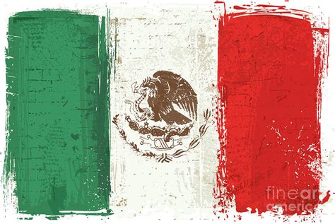 Mexican Flag In Graffiti