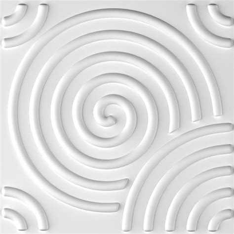 Paintable 3d Texture Wall Panels White Vortex 12 Tiles 32 Sf