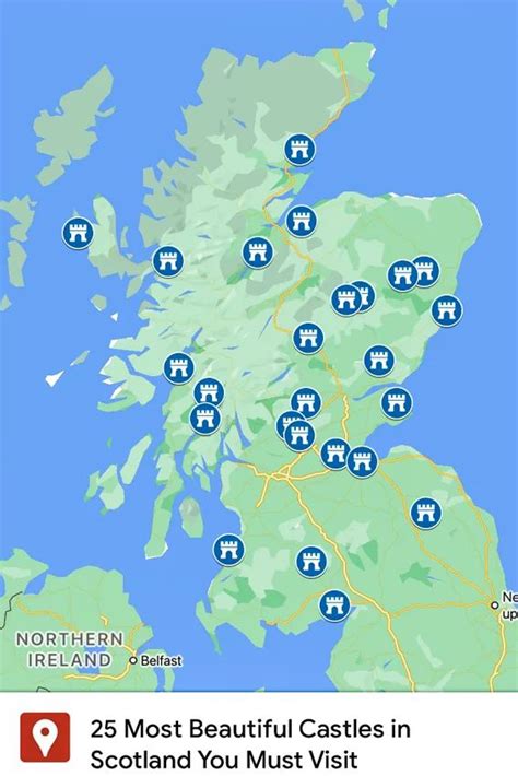 The 25 Most Beautiful Castles In Scotland You Must Visit Map Of