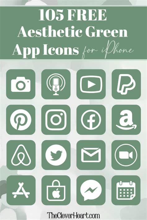 105 Free Green App Icons For Your IPhone The Clever Heart