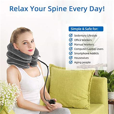 Cervical Neck Traction Device Cosy Life Inflatable Neck Stretcher Neck