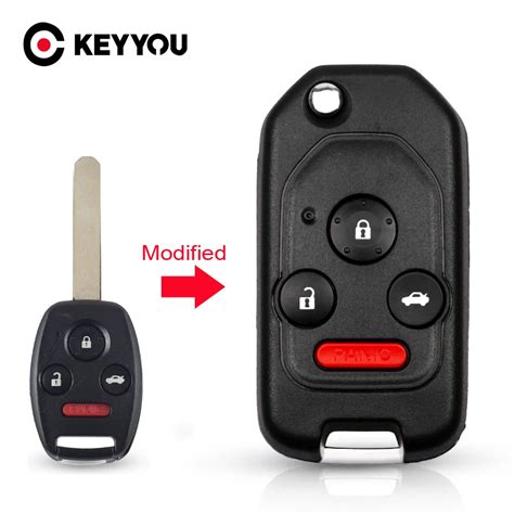 Keyyou Buttons Car Key For Honda Fit Accord Civic Crv Pilot