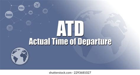 Supply Chain Management Logistic Abbreviation Atd Stock Illustration