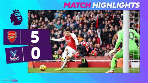 Epl Highlights Arsenal 5 0 Crystal Palace Astro Supersport Youtube