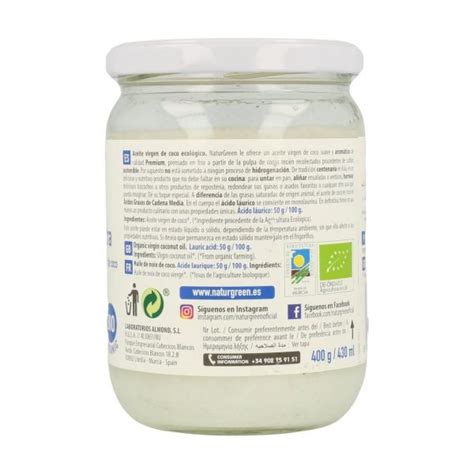 Aceite De Coco Bio Naturgreen