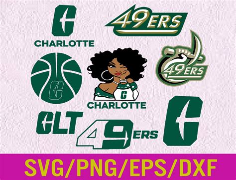 Charlotte 49ers svg, Charlotte 49ers logo, bundle logo, svg, png, eps ...