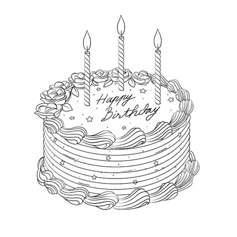 Cake Pics Clip Art Black And White - Infoupdate.org