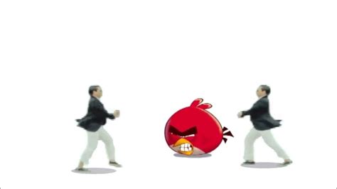 3lamestudio Reupload Oppa Angry Birds Trailer Gangnam Style Dancing