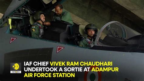 Indian Air Force Chief Vivek Ram Chaudhari Undertakes A Sortie In A Su