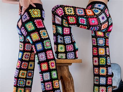 PDF Crochet Pattern For Granny Square Trousers Etsy