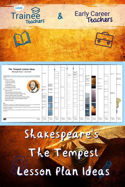 Captivating Lesson Plan Ideas For Shakespeares The Tempest