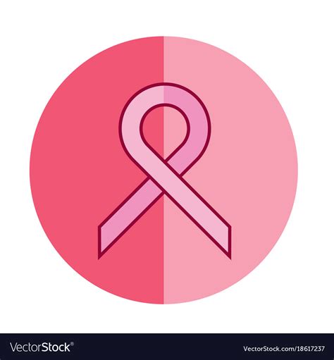 Pink Cancer Ribbon Vector