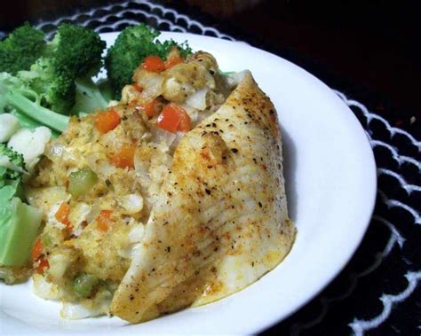 Flounder Stuffed With Crabmeat Lite Bleu Recipe