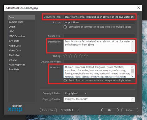 How To Add Metadata To A Photo Or Illustration Using Adobe Photoshop