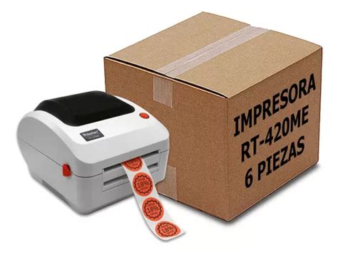 6 Impresoras De Etiquetas Ribetec Rt 420me Usb Ethernet Envío gratis