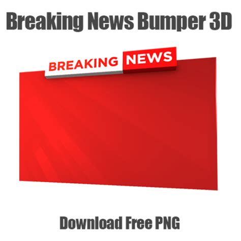 Breaking News 3D Graphics | PNG and PSD Templates