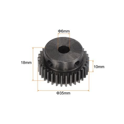 Mod T Pinion Gear Mm Bore Hardened Steel Motor Rack Spur Gear With