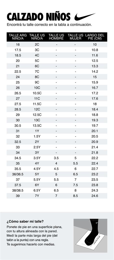Guía De Talles Calzado