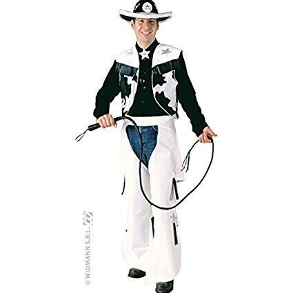 Rodeo Cowboy Costume M Vest Chaps Star String Tie Mens Wild West