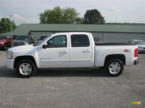 2007 Summit White Chevrolet Silverado 1500 Ltz Crew Cab 4x4 11323043 Car Color