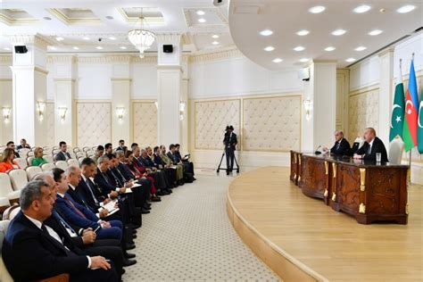 President Ilham Aliyev And Prime Minister Muhammad Shehbaz Sharif Made