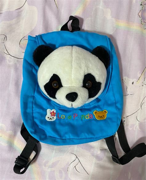 Plush panda backpack