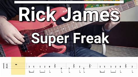 Rick James Super Freak Bass Cover Tabs Acordes Chordify