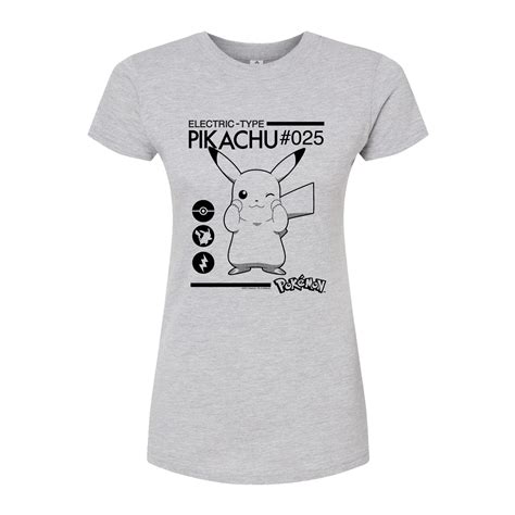 Pokémon Electric Type Juniors Fitted Graphic T Shirt Walmart