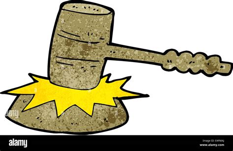 Cartoon Gavel Banging Stock Vector Image And Art Alamy