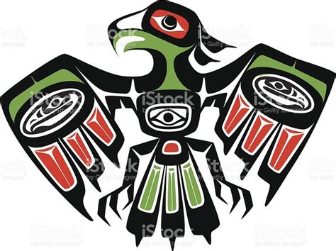 Native Art Style Eagle | Native american symbols, Native american art ...