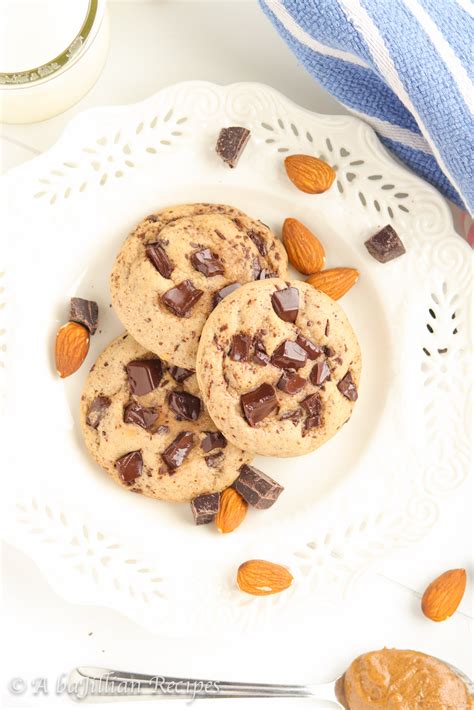 Maple Almond Butter Chocolate Chunk Cookies A Bajillian Recipes