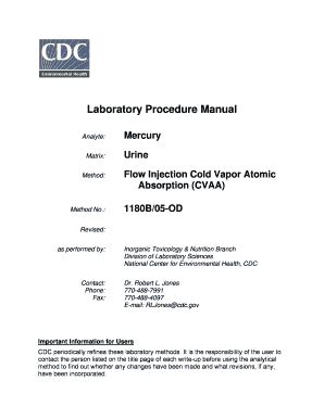 Fillable Online Wwwn Cdc Flow Injection Cold Vapor Atomic Fax Email