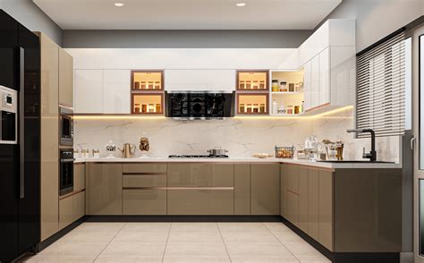 Modular Kitchen Bangalore - Sobha Malachite | Carafina