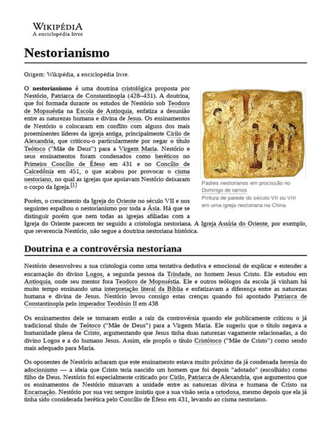 O Que É Nestorianismo - Nestorianismo | PDF | Cristianismo antigo | Cristianismo oriental