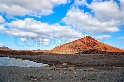 Beautiful Landscape Of Lanzarote Island Stock Image Colourbox