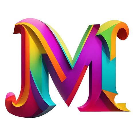 Premium Vector | Letter m logo colorful gradient design template