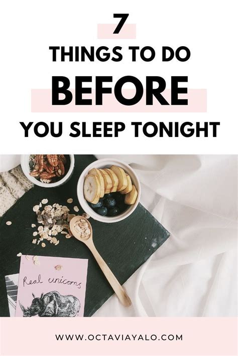 7 Things To Do Before You Sleep Night Routine How To Fall Asleep