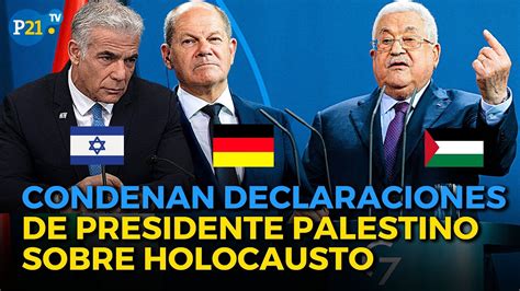 CRÍTICAS a PRESIDENTE PALESTINO por ACUSAR A ISRAEL de cometer un